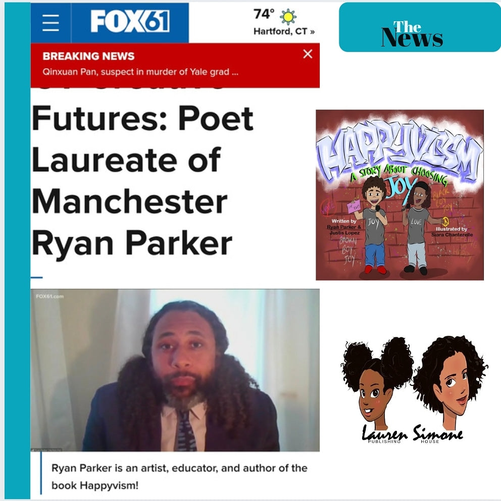 Ryan Parker, featured on Fox 61, as Poet Laureate of Manchester