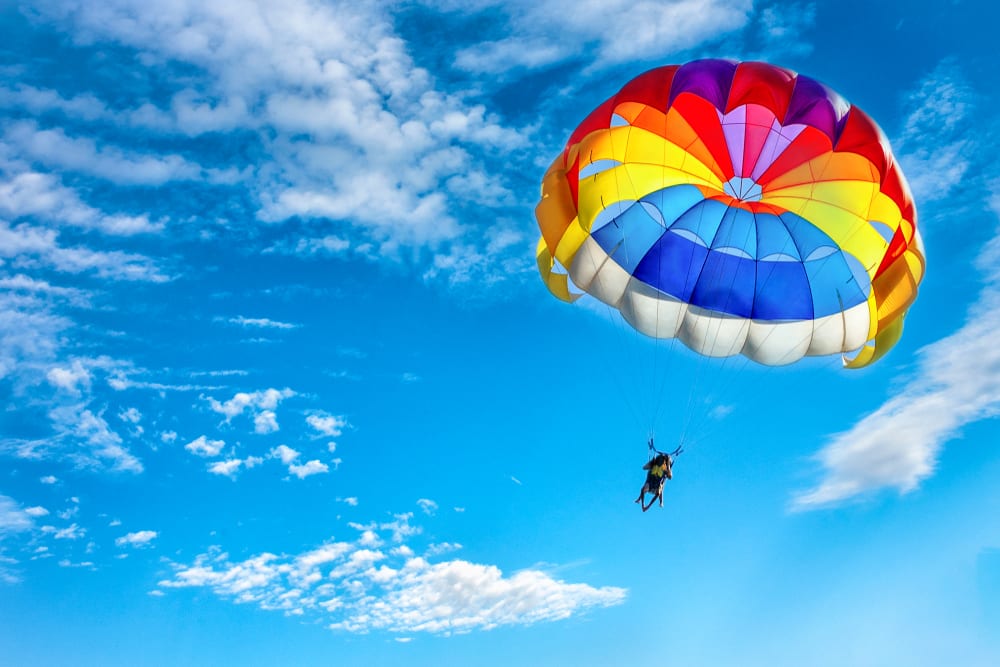 Parasailing and snorkeling in Hawaii