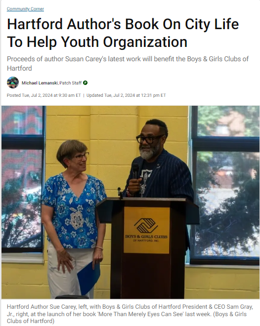 Author Sue Carey in the news!