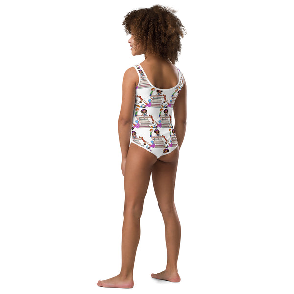 Clothing: All-Over Print Kids Swimsuit | Lauren Simone Pubs