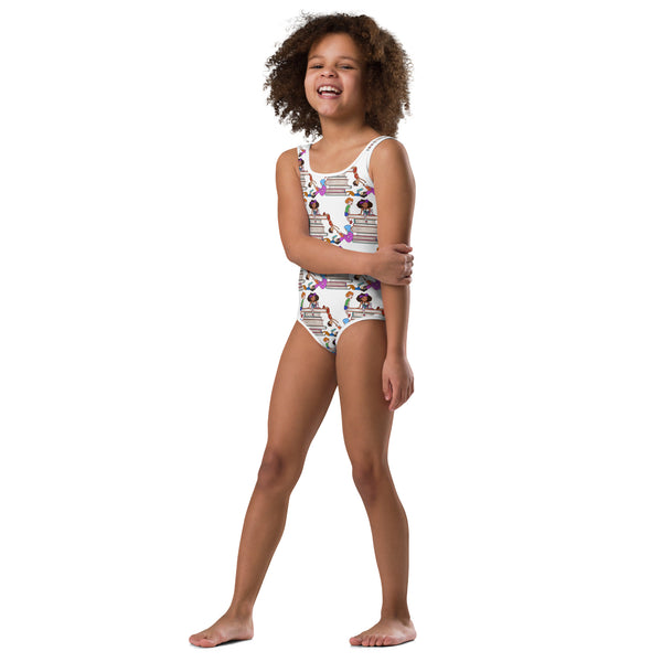 Clothing: All-Over Print Kids Swimsuit | Lauren Simone Pubs