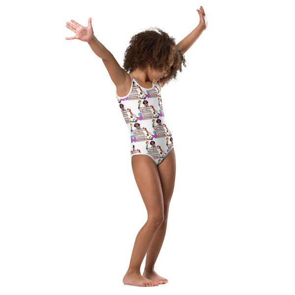 Clothing: All-Over Print Kids Swimsuit | Lauren Simone Pubs