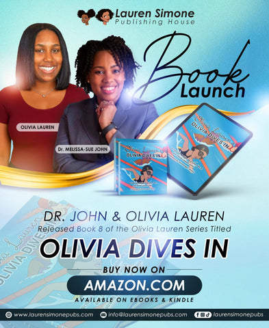 Book: Olivia Dives In | Olivia Lauren Book Series | Children's Books by Black Authors |  | Lauren Simone Publishing (Copy)