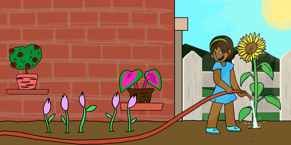 Book: The Golden Life of Sally Sunflower | Imani Ariana Grant |  Children's Books by Black Authors | Lauren Simone Publishing