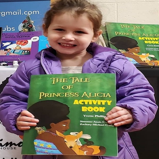 Princess Alicia Activity Book | Black Princess Coloring Book | Lauren Simone Publishing