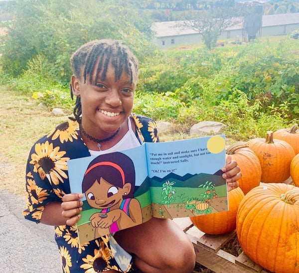 Book: The Golden Life of Sally Sunflower | Imani Ariana Grant |  Children's Books by Black Authors | Lauren Simone Publishing